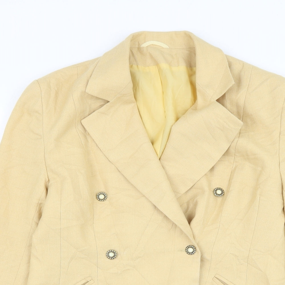 Womens UK Size 10 Anne Brooks Yellow Jacket