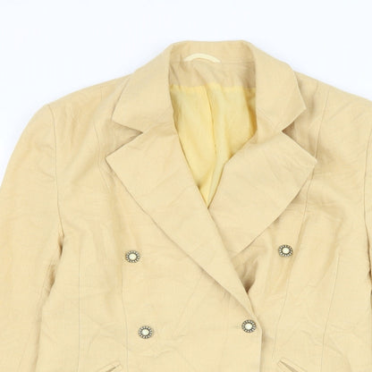 Womens UK Size 10 Anne Brooks Yellow Jacket