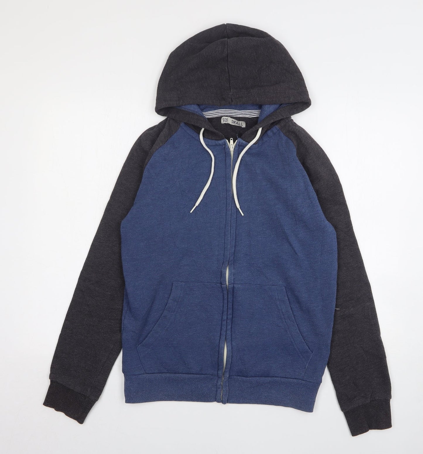 Mens UK Size S Preworn Multicoloured Full Zip Hoodie