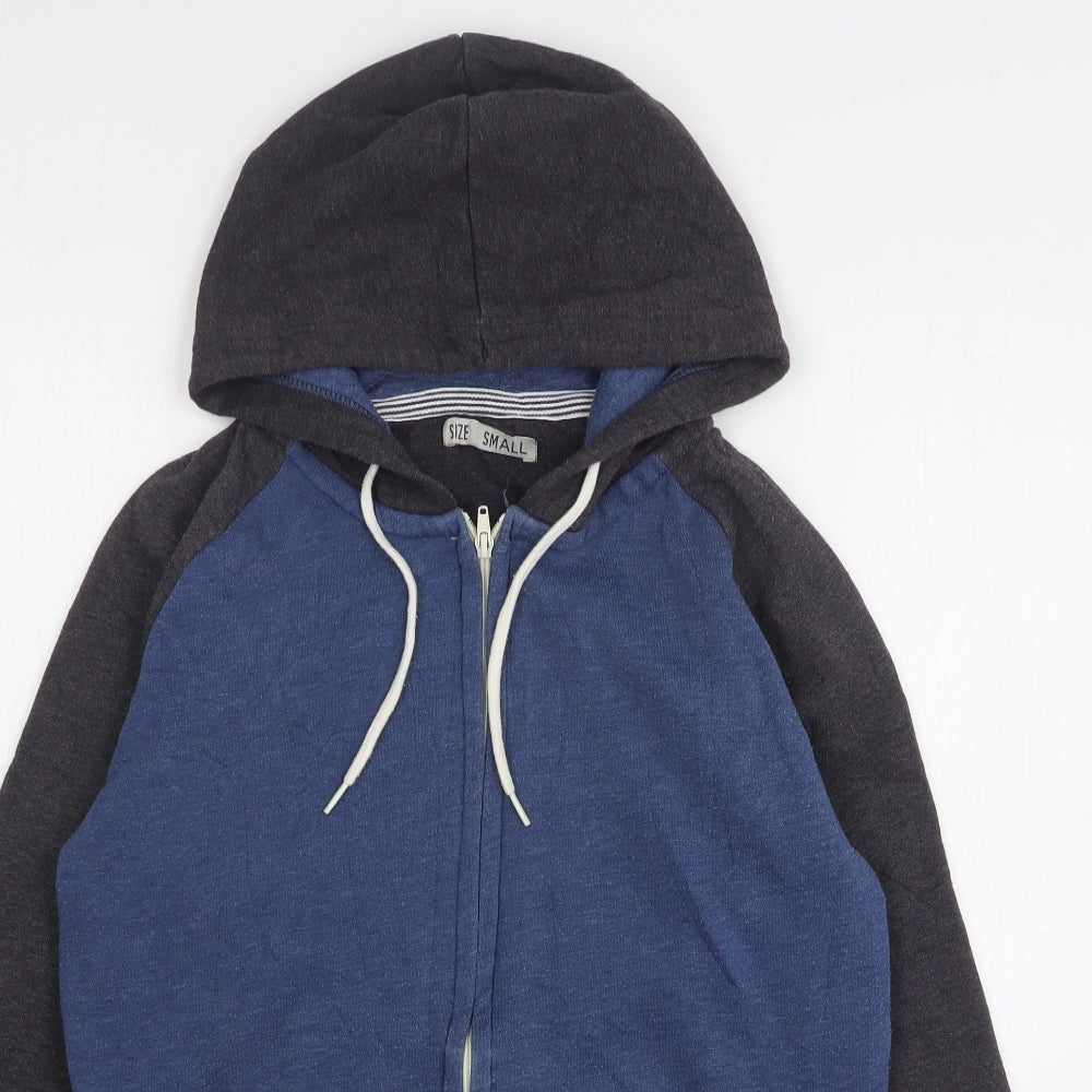Mens UK Size S Preworn Multicoloured Full Zip Hoodie