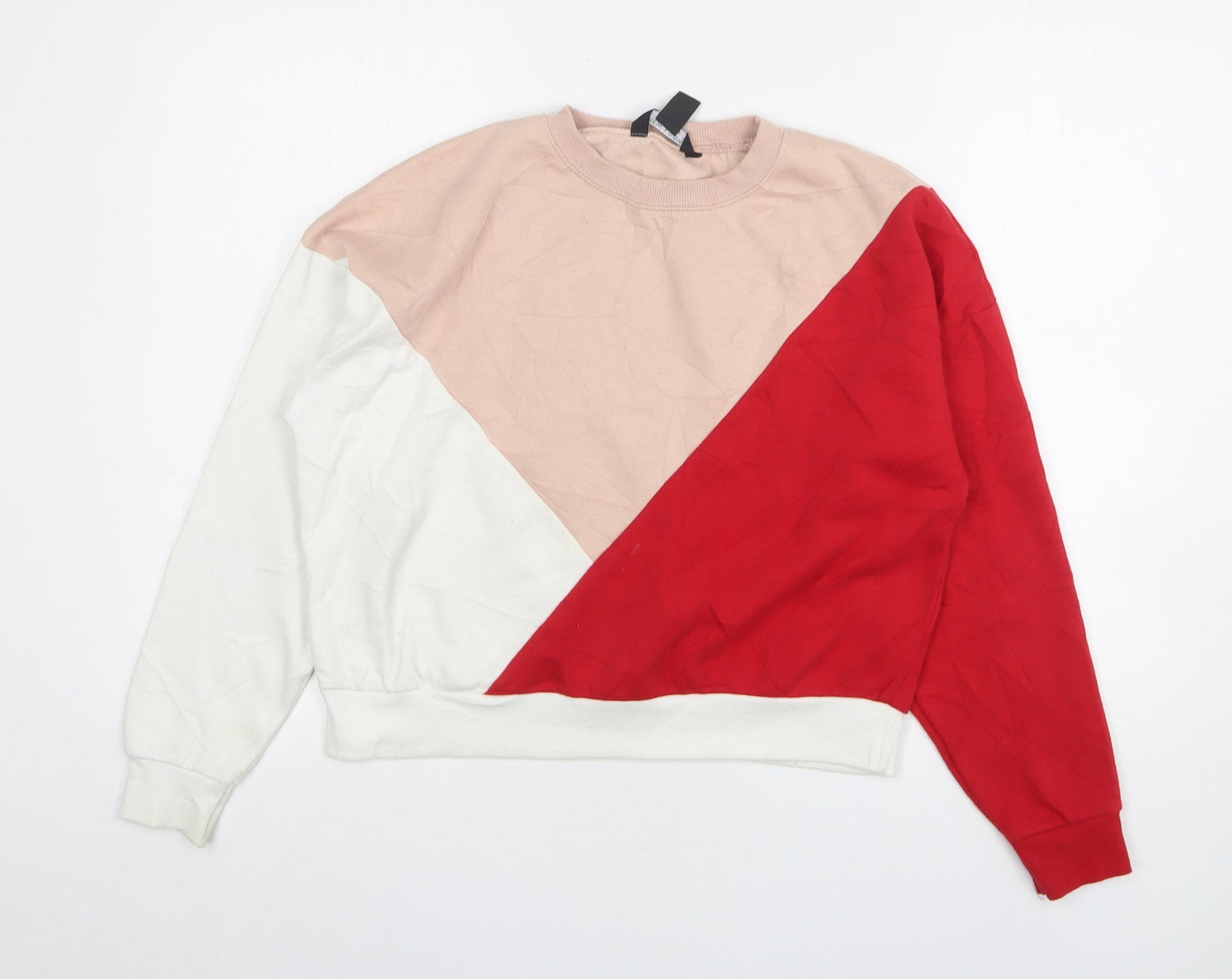 New Look Girls Multicoloured Colourblock Polyester Pullover Sweatshirt Size 12-13 Years