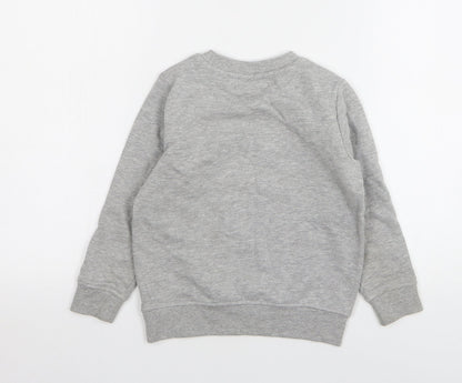 NEXT Boys Grey Cotton Pullover Sweatshirt Size 5 Years