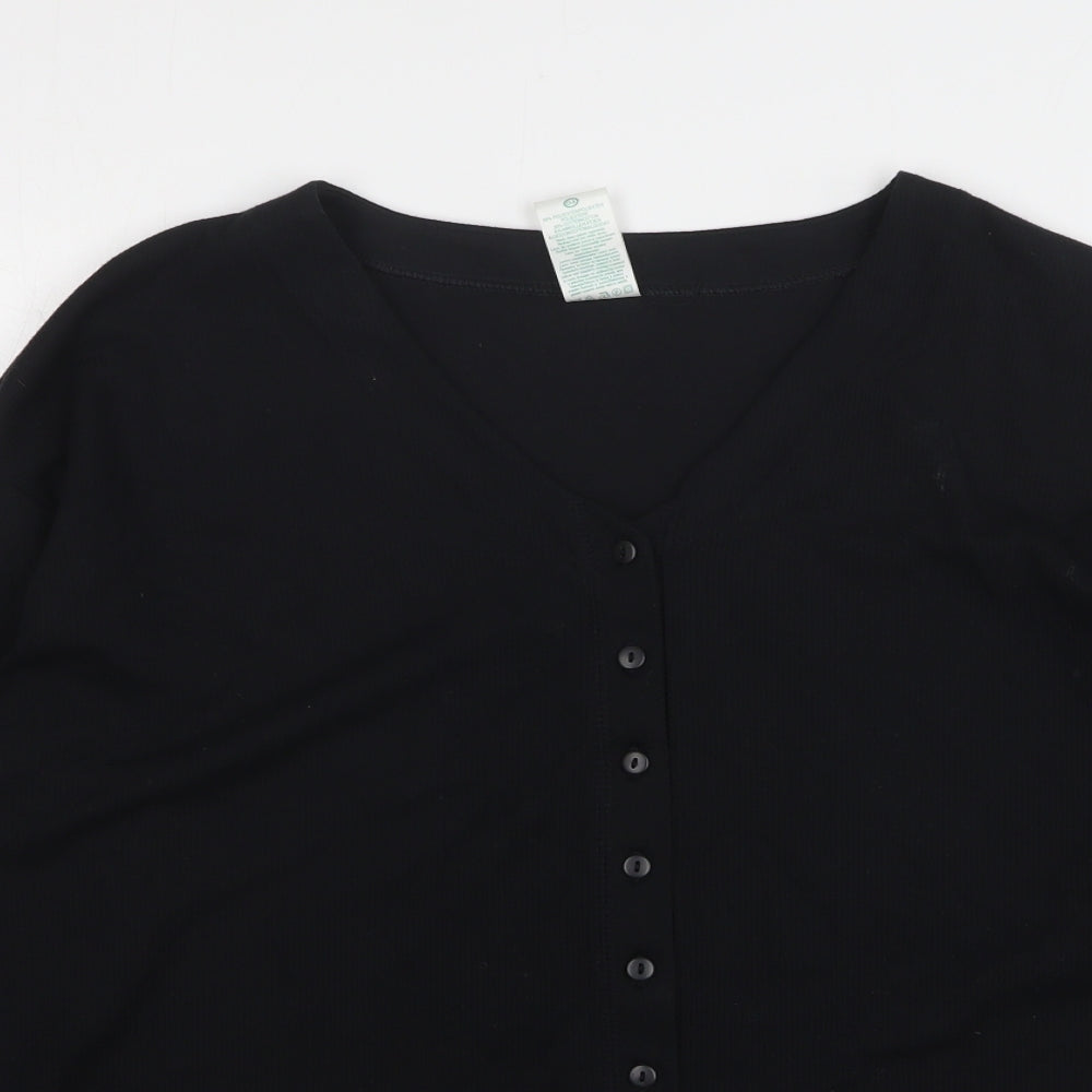 Womens UK Size M Canda Black Cardigan Jumper