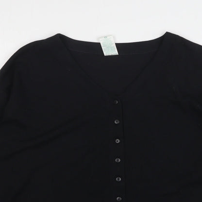 Womens UK Size M Canda Black Cardigan Jumper