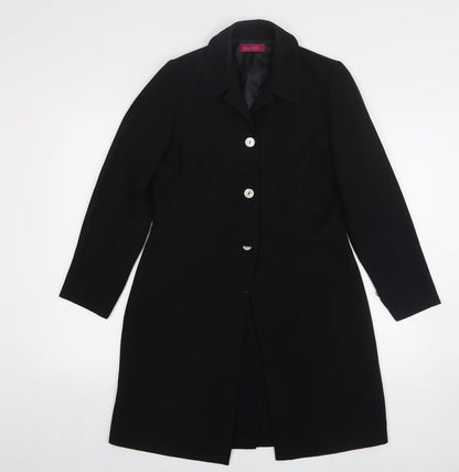Womens UK Size 8 Richards Black Overcoat