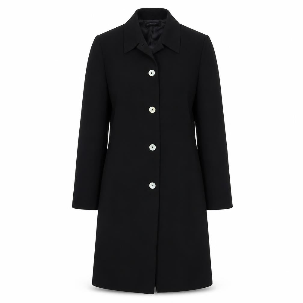 Womens UK Size 8 Richards Black Overcoat