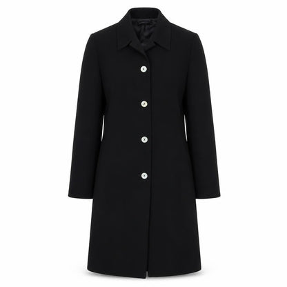 Womens UK Size 8 Richards Black Overcoat
