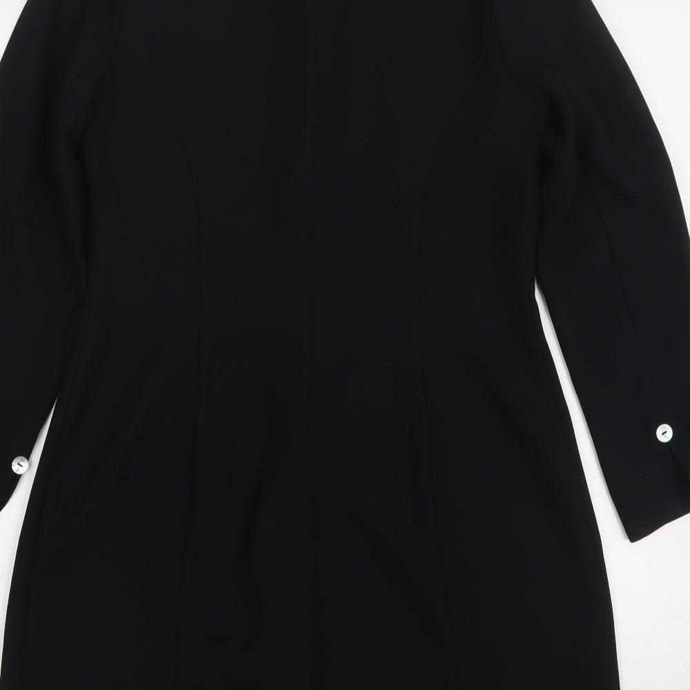 Womens UK Size 8 Richards Black Overcoat
