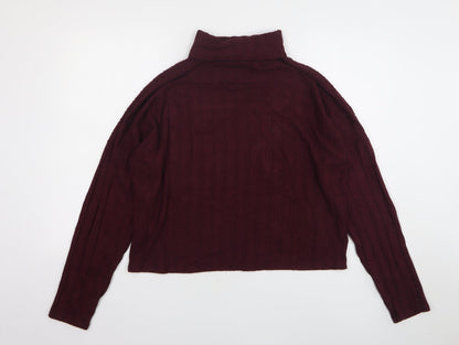 Womens UK Size L New Look Purple Pullover Jumper