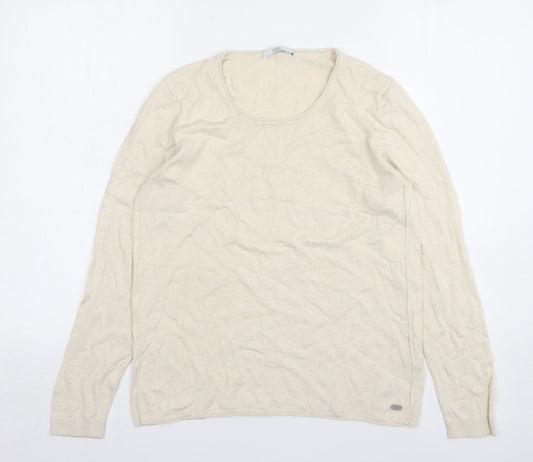 Womens UK Size L EDC Beige Pullover Jumper