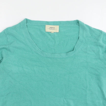 Womens UK Size 16 Papaya Green Pullover Jumper
