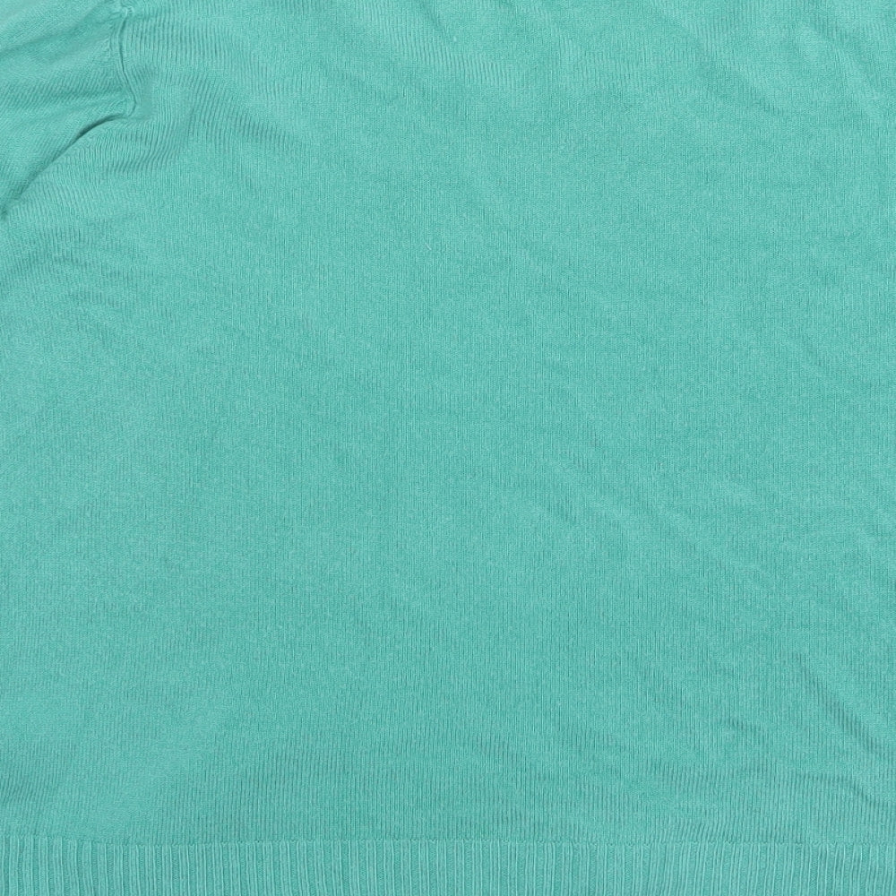 Womens UK Size 16 Papaya Green Pullover Jumper