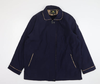 Boway Brand Womens Blue Overcoat Coat Size L