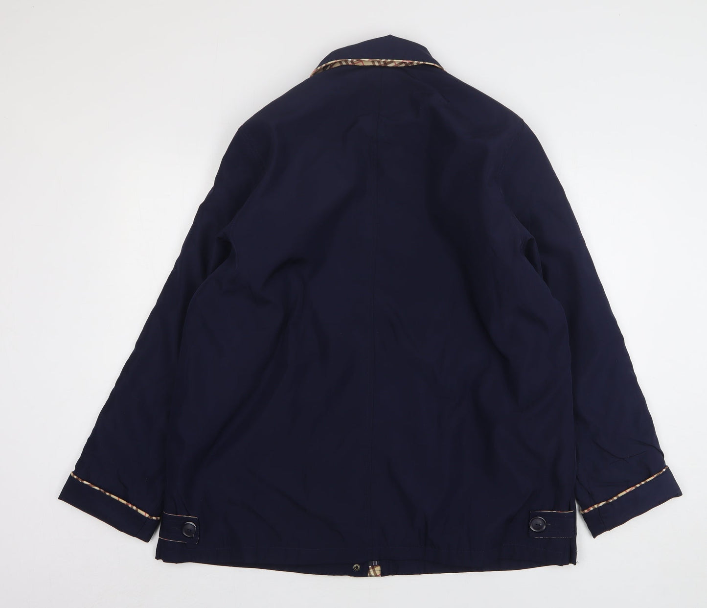 Boway Brand Womens Blue Overcoat Coat Size L