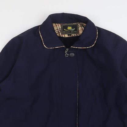 Boway Brand Womens Blue Overcoat Coat Size L