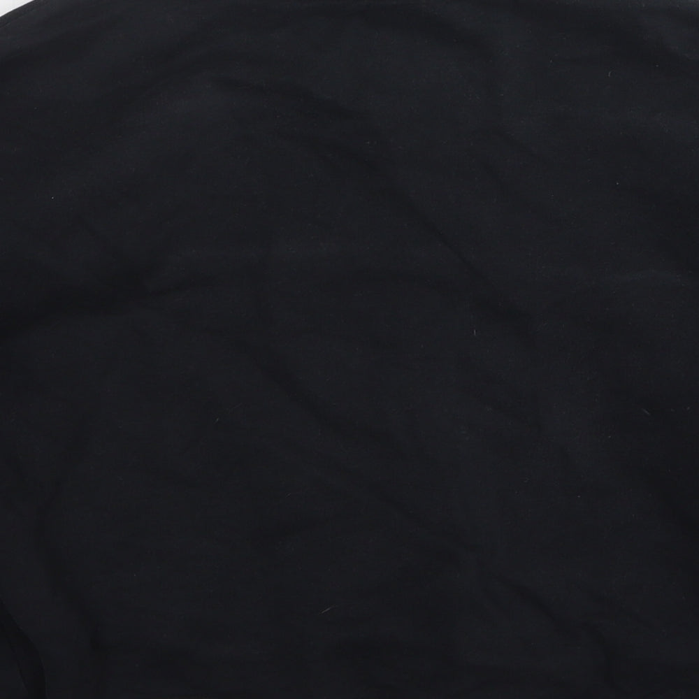George Girls Black Cotton Pullover Sweatshirt Size 10-11 Years