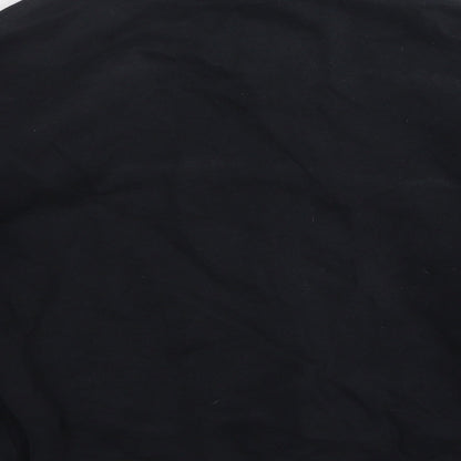 George Girls Black Cotton Pullover Sweatshirt Size 10-11 Years