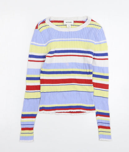 Womens UK Size XS Monkl Multicoloured Pullover Jumper
