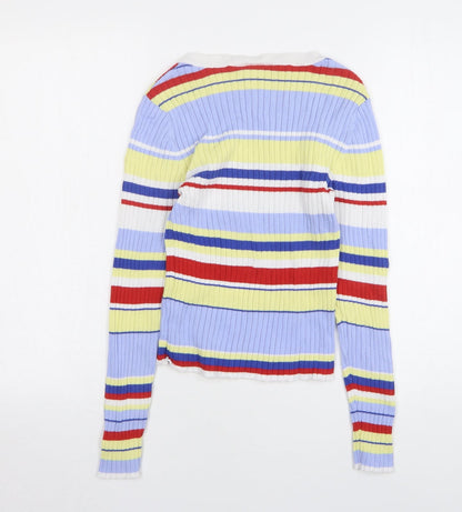 Womens UK Size XS Monkl Multicoloured Pullover Jumper