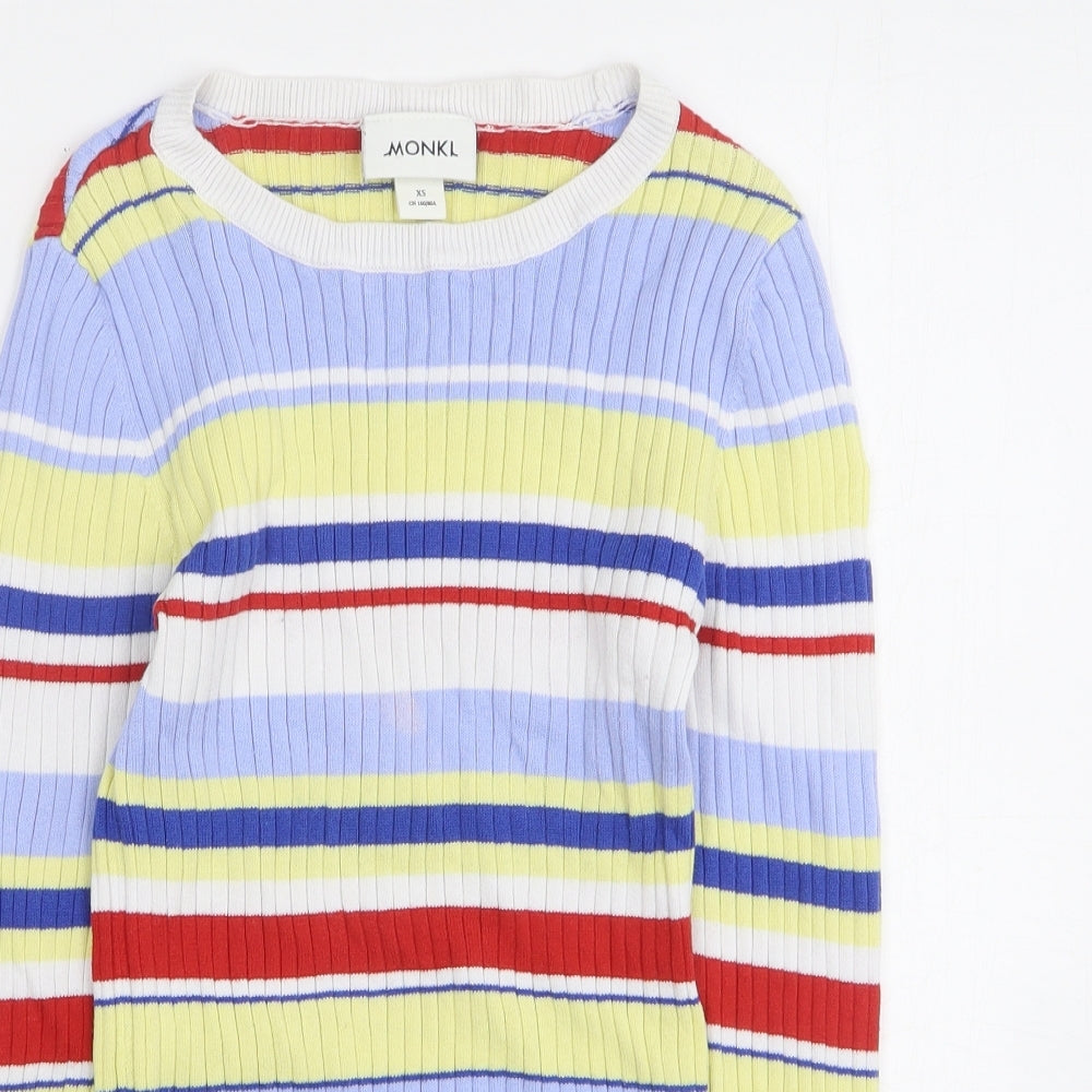 Womens UK Size XS Monkl Multicoloured Pullover Jumper