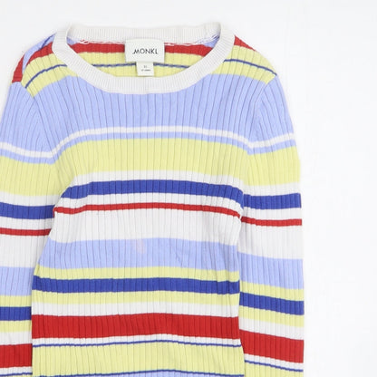 Womens UK Size XS Monkl Multicoloured Pullover Jumper