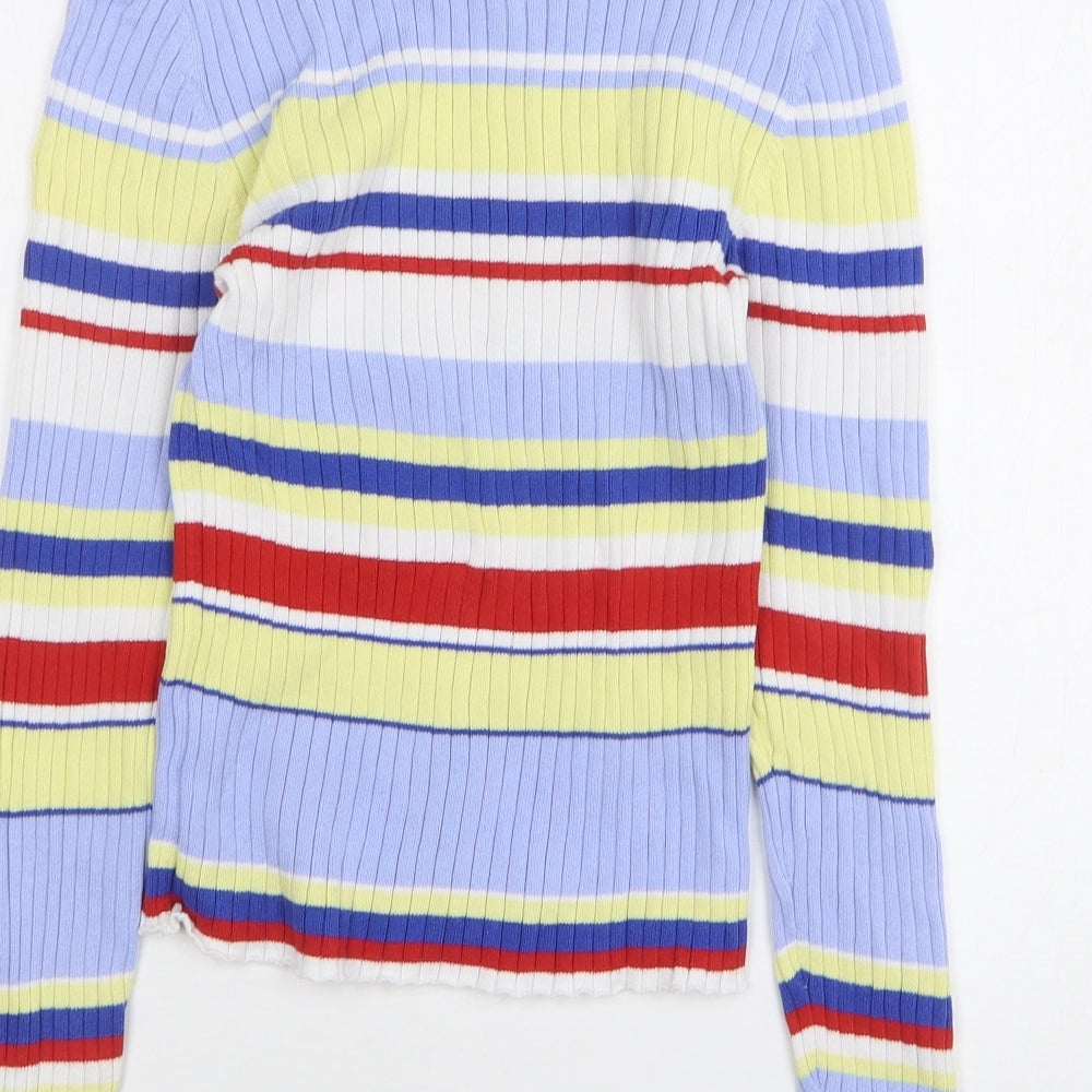 Womens UK Size XS Monkl Multicoloured Pullover Jumper