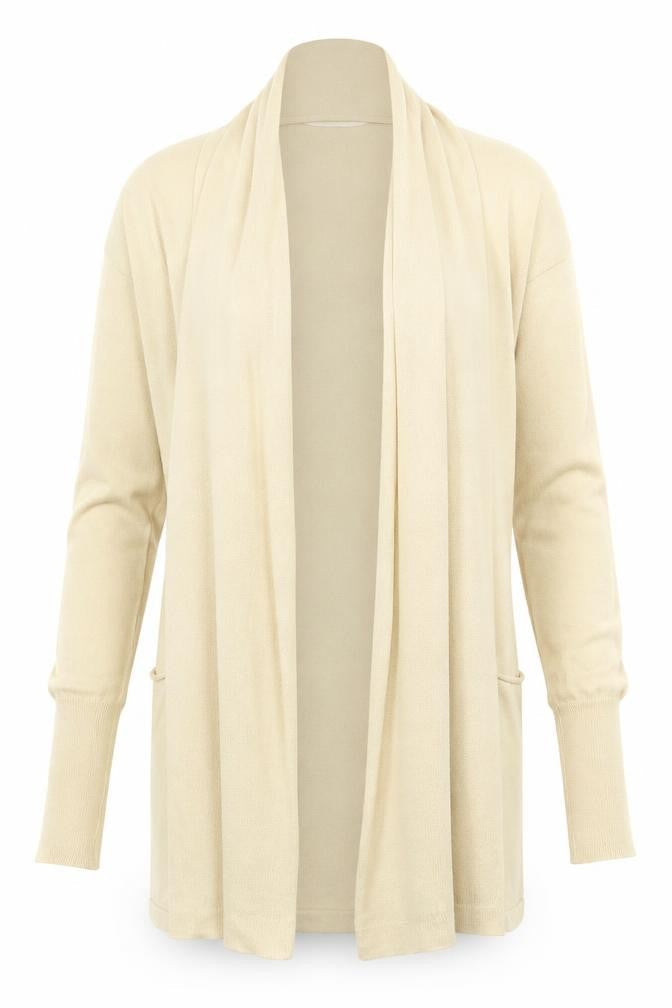 Womens UK Size S Jackpot Beige Cardigan Jumper
