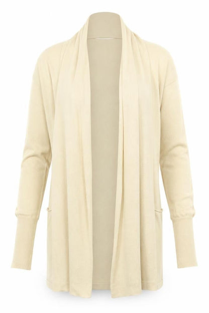 Womens UK Size S Jackpot Beige Cardigan Jumper