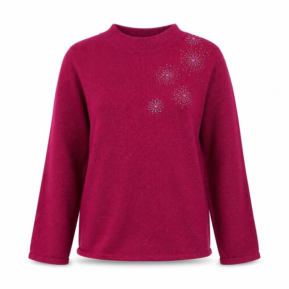 Womens UK Size S Bonmarché Pink Pullover Jumper