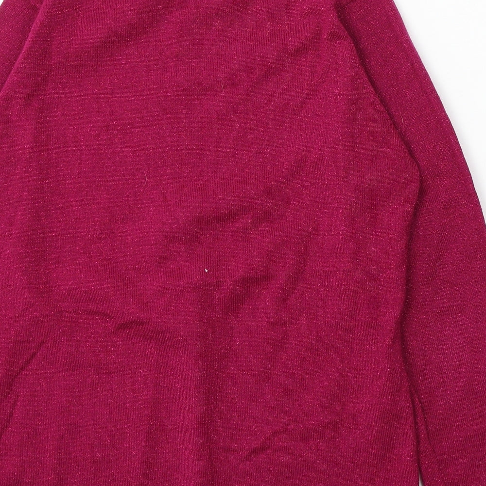 Womens UK Size S Bonmarché Pink Pullover Jumper