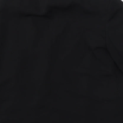 TU Womens Black Polyester Jacket Blazer Size 8