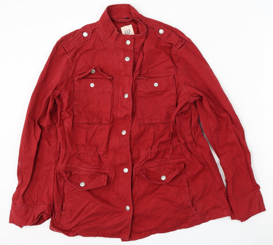 Gap Womens Red Jacket Size XS Snap
