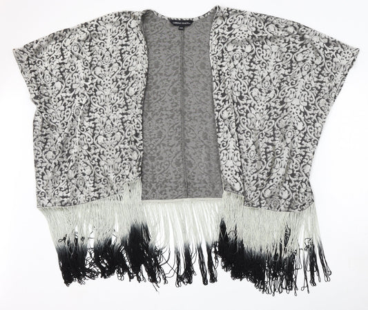 Capsule Womens Multicoloured V-Neck Geometric Polyester Cardigan Jumper Size 12