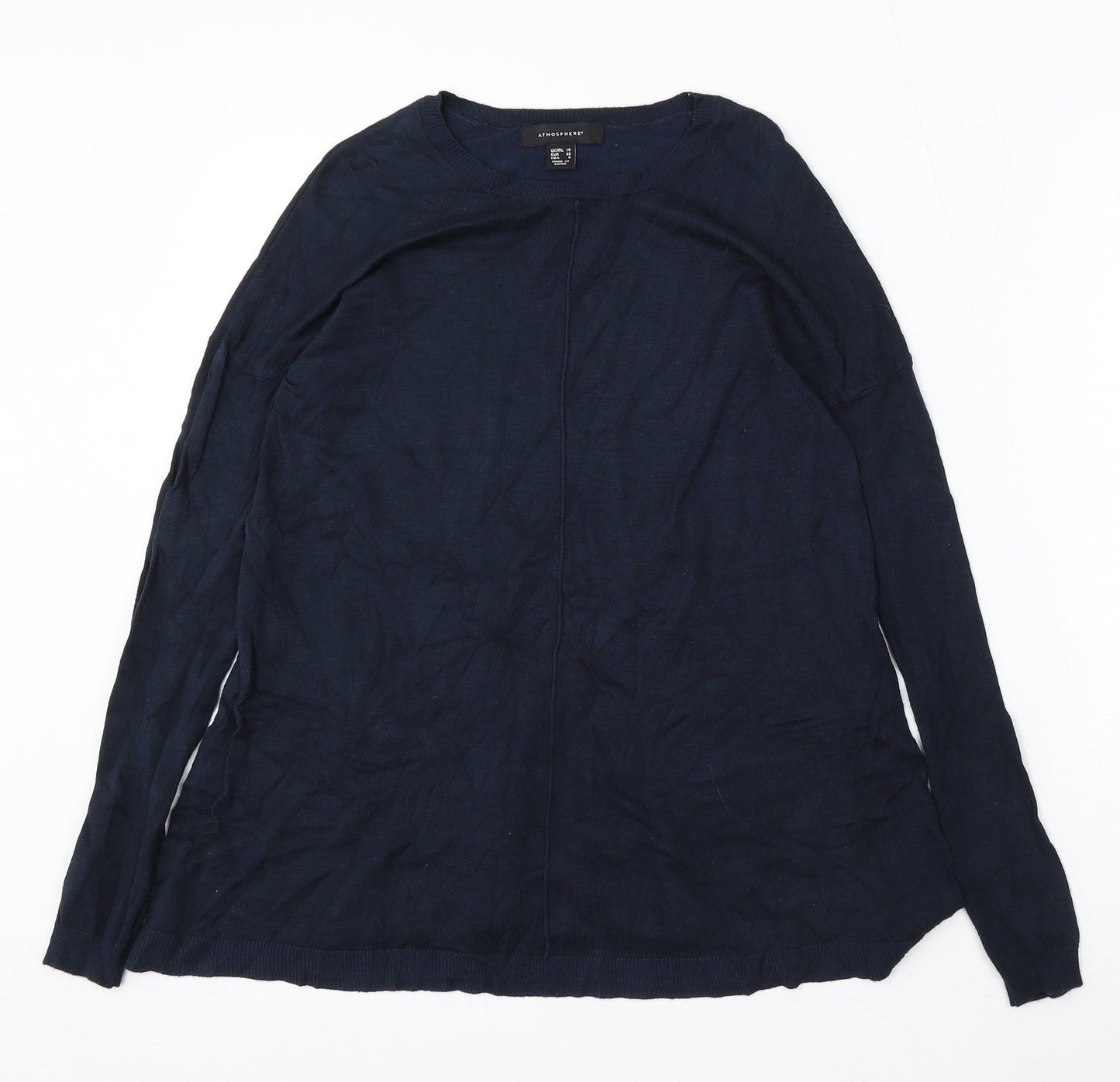 Womens UK Size 10 Atmosphere Blue Pullover Jumper
