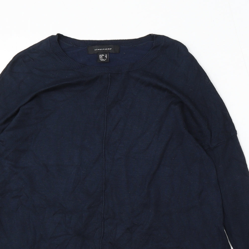 Womens UK Size 10 Atmosphere Blue Pullover Jumper