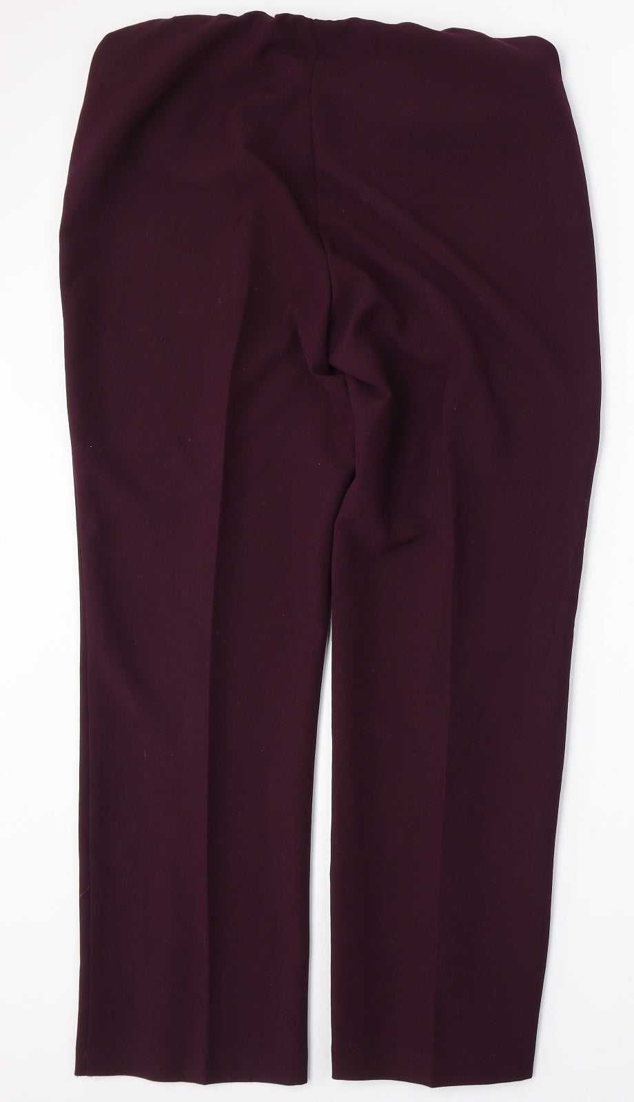 Arista Collection Womens Purple Polyester Trousers Size 16 L30 in Regular