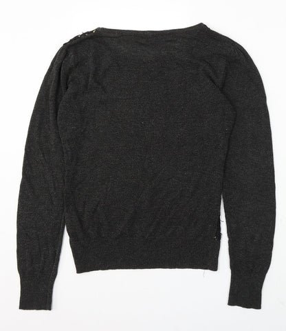 Womens UK Size 14 Miso Grey Pullover Jumper
