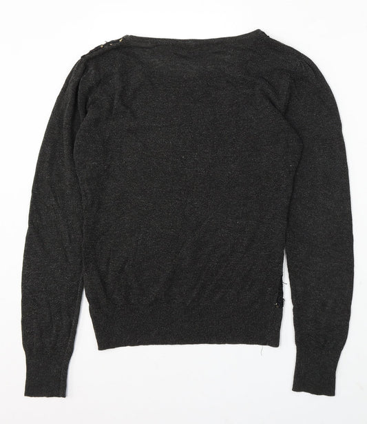 Womens UK Size 14 Miso Grey Pullover Jumper