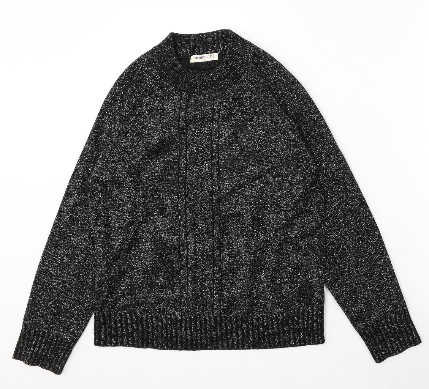 Womens UK Size S Bonmarché Black Pullover Jumper