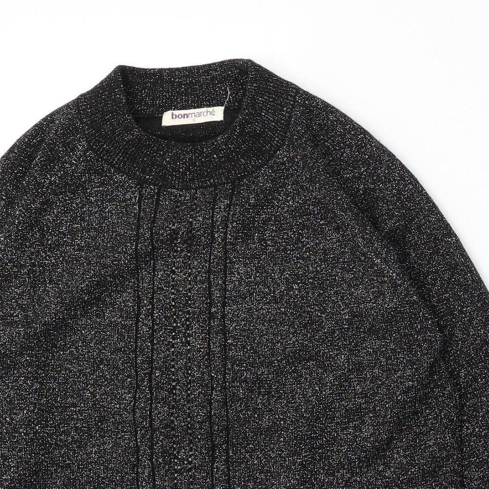 Womens UK Size S Bonmarché Black Pullover Jumper