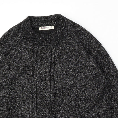 Womens UK Size S Bonmarché Black Pullover Jumper
