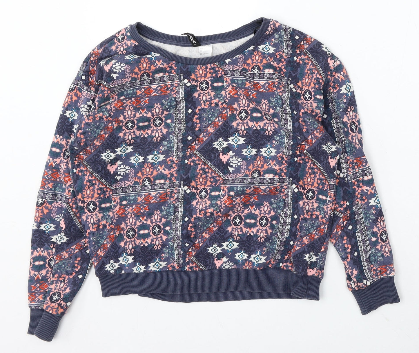 Womens UK Size S Divided by H&M Multicoloured Pullover Sweatshirt