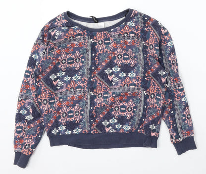 Womens UK Size S Divided by H&M Multicoloured Pullover Sweatshirt