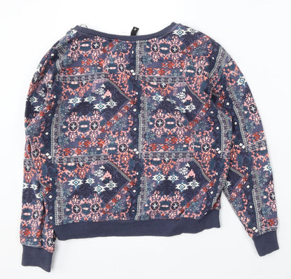 Womens UK Size S Divided by H&M Multicoloured Pullover Sweatshirt