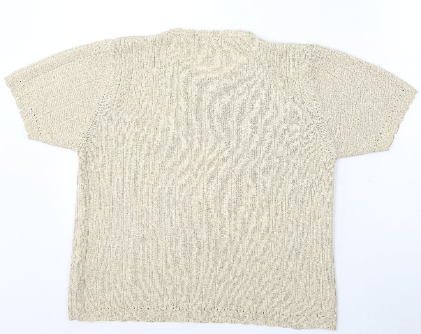 Womens UK Size 10 Berkertex Beige Pullover Jumper
