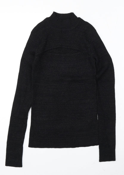 Womens UK Size M TALLY WEiJL Black Pullover Jumper
