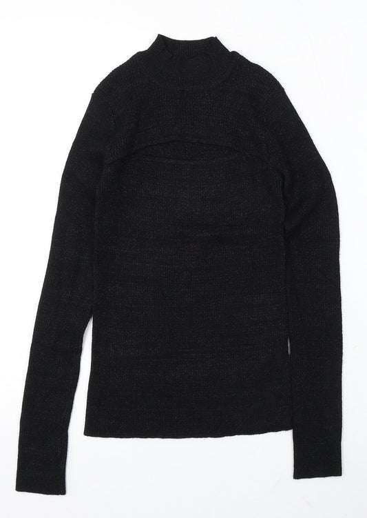 Womens UK Size M TALLY WEiJL Black Pullover Jumper