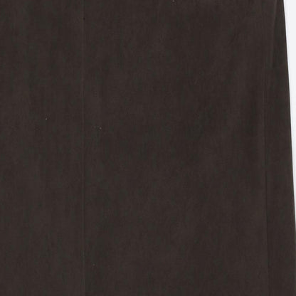 BHS Womens Green Polyester A-Line Skirt Size 12