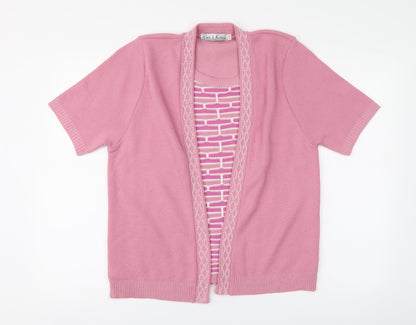 Womens UK Size L Pure & natural Pink Pullover Jumper