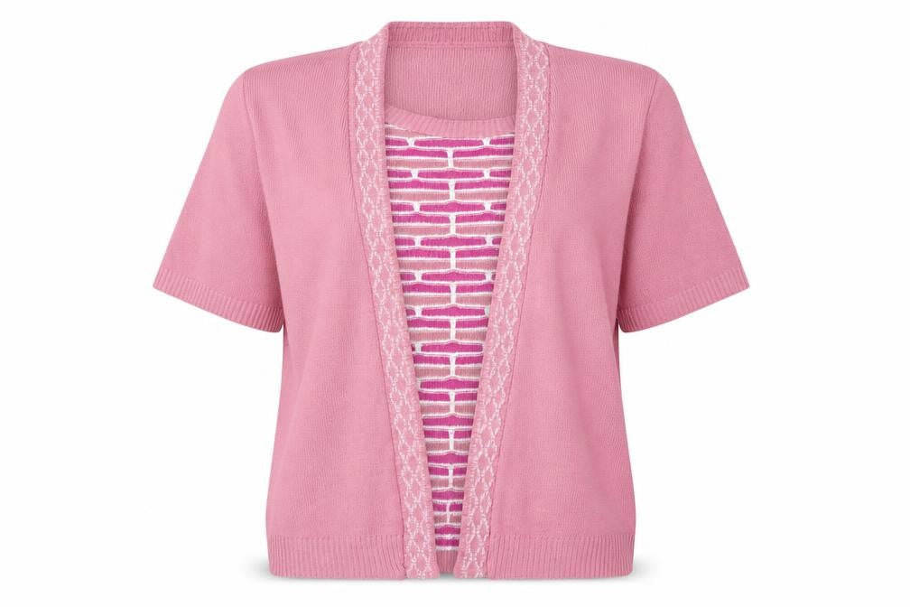 Womens UK Size L Pure & natural Pink Pullover Jumper